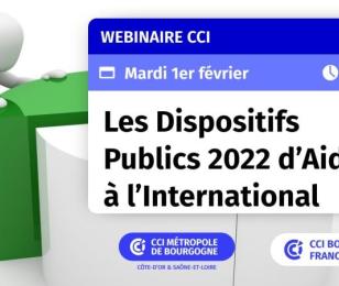 Dispositifs publis 2022 aides à l'international